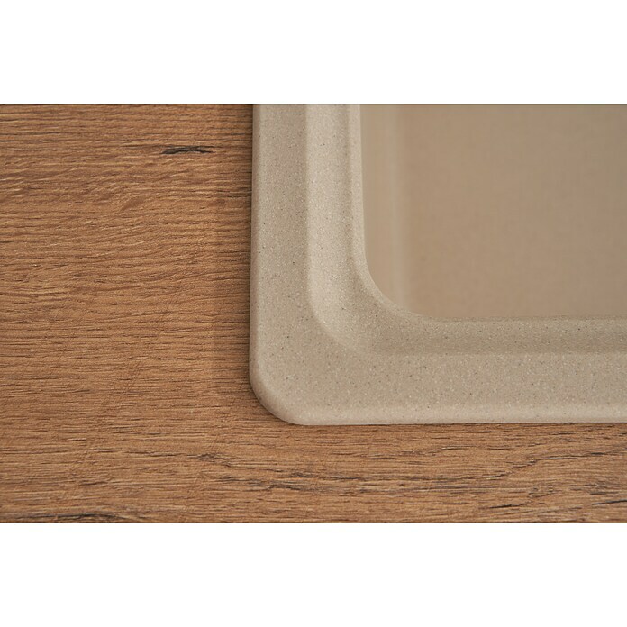 Schock Einbauspüle Columbia (100 x 50 cm, 1 Becken, Cristalite®, Beige)