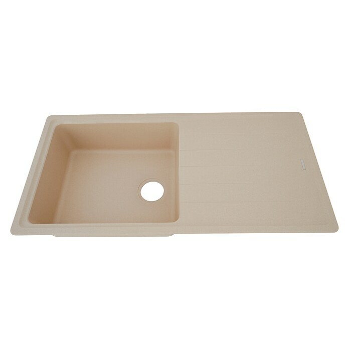 Schock Einbauspüle Columbia (100 x 50 cm, 1 Becken, Cristalite®, Beige)
