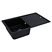 Schock Einbauspüle Columbia (78 x 50 cm, 1 Becken, Cristalite®, Schwarz)