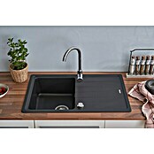 Schock Einbauspüle Columbia (78 x 50 cm, 1 Becken, Cristalite®, Schwarz)