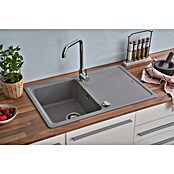 Schock Einbauspüle Columbia (78 x 50 cm, 1 Becken, Cristalite®, Grau)