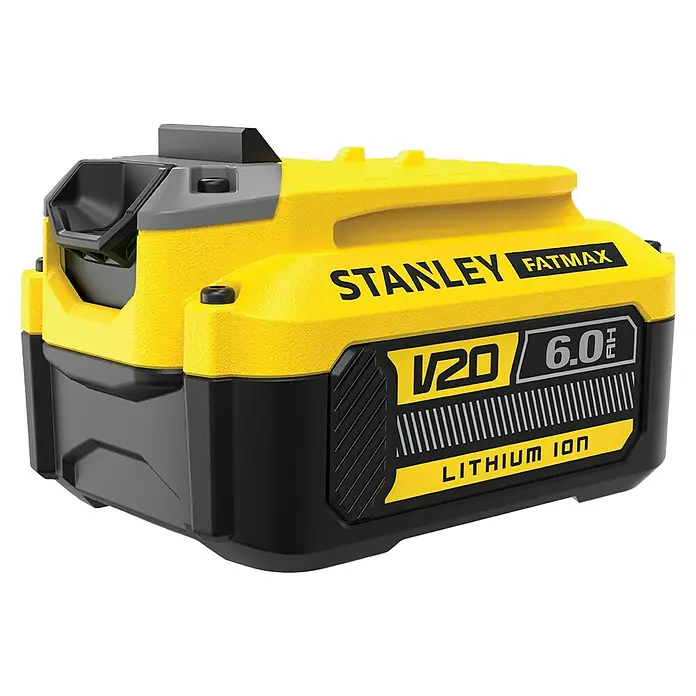 Stanley FatMax Akku SFMCB206-XJ - 18 V, 6 Ah - Stanley Fatmax V20 6.0Ah Lithium-Ionen-Akku für Werkzeuge, robust und langlebig für anspruchsvolle Projekte.