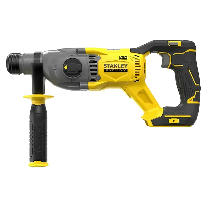 Stanley FatMax Akku-Kombihammer SFMCH900B-XJ - 18 V, Ohne Akku, 2 J - STANLEY FATMAX V20 Akku-Bohrhammer mit ergonomischem Design für komfortables Arbeiten und professionelle Ergebnisse bei Bohr- und Abbrucharbeiten.