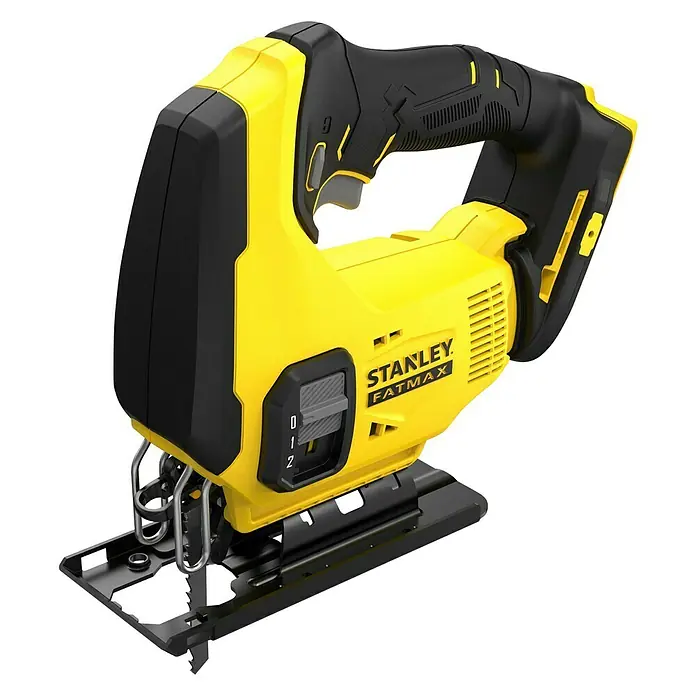 Stanley FatMax Akku-Pendelhubstichsäge SFMCS600B-XJ - 18 V, Anzahl Akkus: Ohne Akku, Leerlaufhubzahl: 0 /min - 2.500 /min - Stanley Fatmax Stichsäge in Gelb und Schwarz, ideal für präzise Schnitte. Ein vielseitiges Werkzeug für Heimwerker und Profis.
