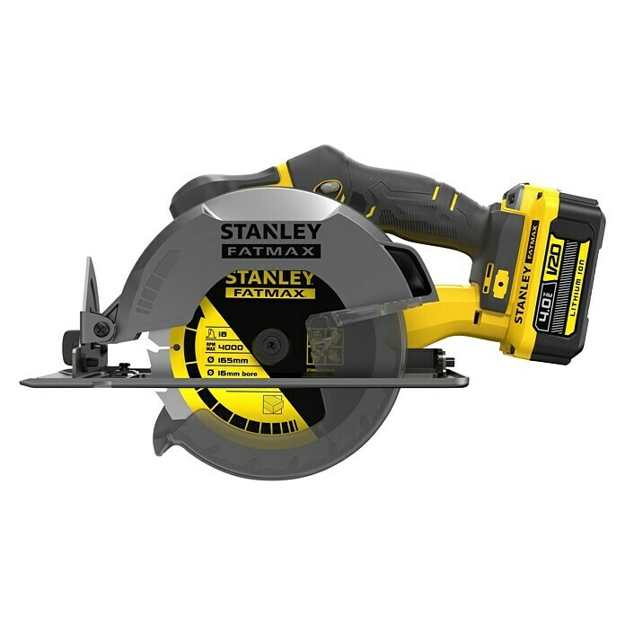 Stanley FatMax Akku-Handkreissäge SFMCS500M2K-QW (18 V, 2 Akkus, 4 Ah, 4.000 U/min) | BAUHAUS