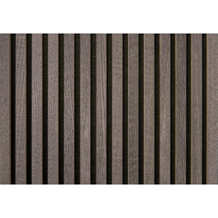 FibroTech Akustikpaneel BasicBlack Oak, 2.440 x 605 x 22 mm, 1 Paneel Detail Shot