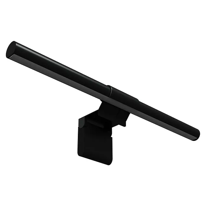 Ledvance SUN@Home Bürobeleuchtung - Breite: 4,4 cm - Schwarze Monitorlampe mit Clip-Befestigung, ideal für die Beleuchtung des Arbeitsbereichs ohne Reflexionen auf dem Bildschirm.