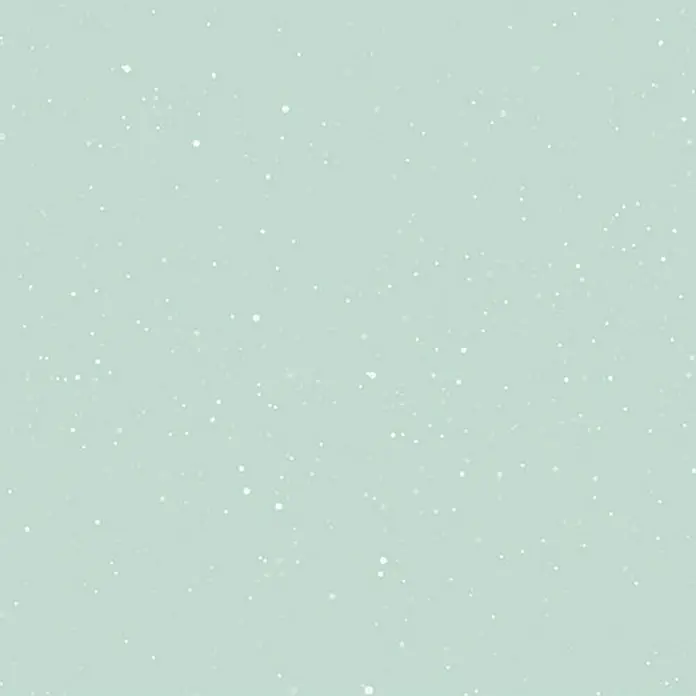 SCHÖNER WOHNEN-Farbe Trendstruktur Farbeffektputz Glimmerfarbe - Flash Mint, Glitzernd, 2,5 l - Helles mintgrünes Farbfeld mit vielen kleinen weißen Punkten darauf, die an Schneeflocken erinnern und eine zarte Textur erzeugen.