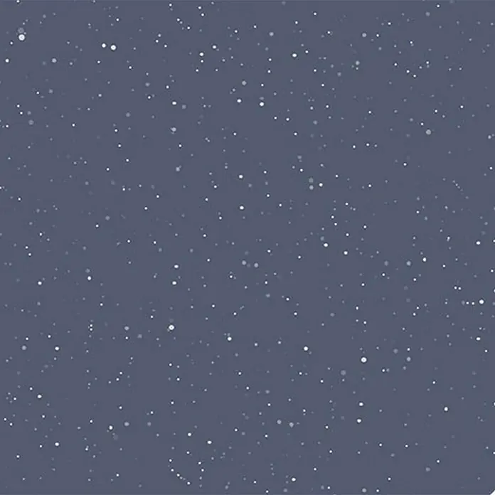 SCHÖNER WOHNEN-Farbe Trendstruktur Farbeffektputz Glimmerfarbe - Glamorous Blue, Glitzernd, 2,5 l - Abstraktes Sternenmuster mit weißen Punkten auf einem dunkelblauen Hintergrund für vielseitige Designanwendungen.