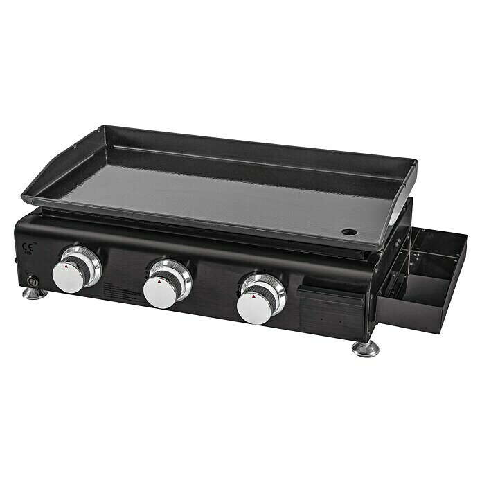 Kingstone Gasgrill PlanchaAnzahl Brenner: 3, Hauptgrillfläche: 63,5 x 31 cm, 7,5 kW Diagonal View