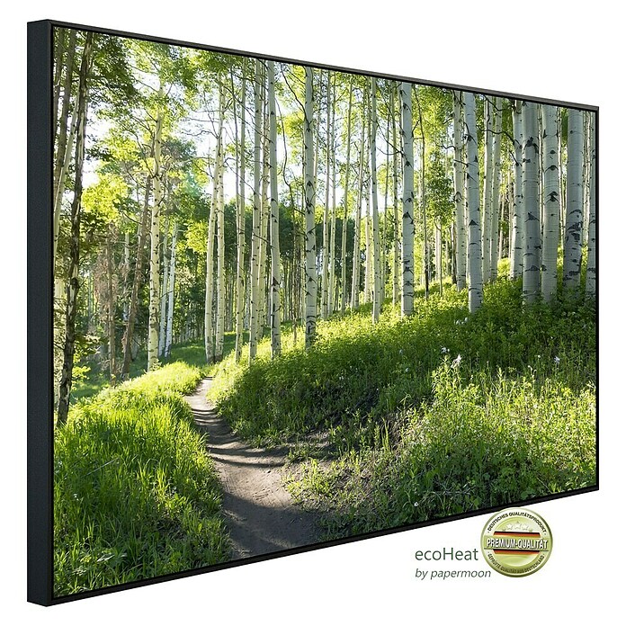 Papermoon Infrarot-Bildheizkörper Birkenwanderweg (120 cm x 600 mm, 1 200 W) | BAUHAUS