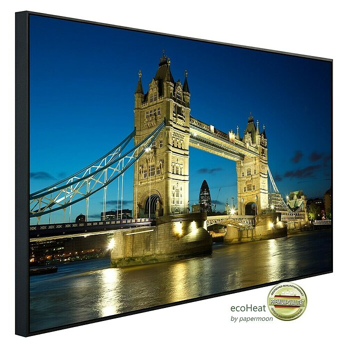 Papermoon Infrarot-Bildheizkörper Tower Bridge (120 x 90 cm, 1.200 W)