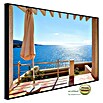 Papermoon Infrarot-Bildheizkörper Terrasse mit Meerblick (60 cm x 500 mm, 350 W) | BAUHAUS