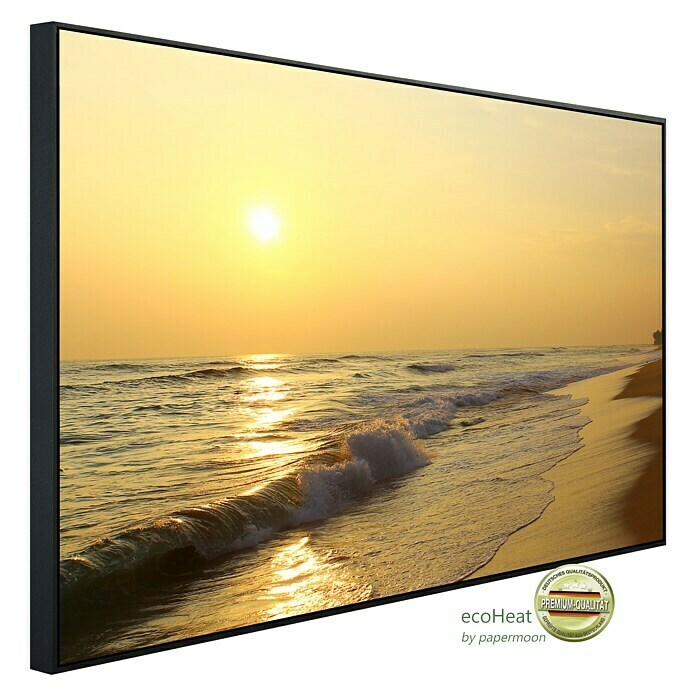 Papermoon Infrarot-Bildheizkörper Sonnenuntergangsstrand Sri Lanka (120 x 60 cm, 750 W) | BAUHAUS