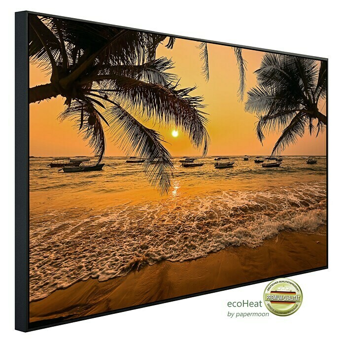 Papermoon Infrarot-Bildheizkörper Sri Lanka Palm Beach (100 x 60 cm, 600 W) | BAUHAUS