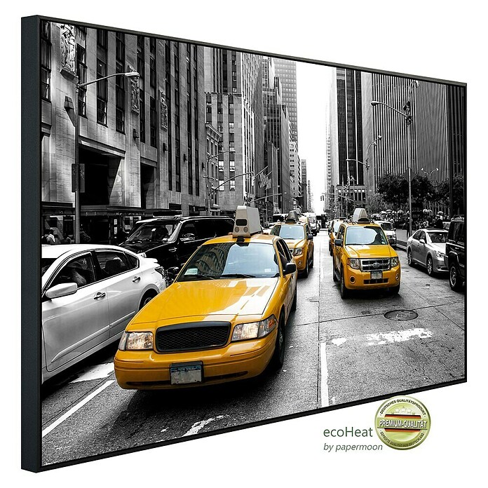 Papermoon Infrarot-Bildheizkörper New Yorker Taxis (100 x 60 cm, 600 W) | BAUHAUS