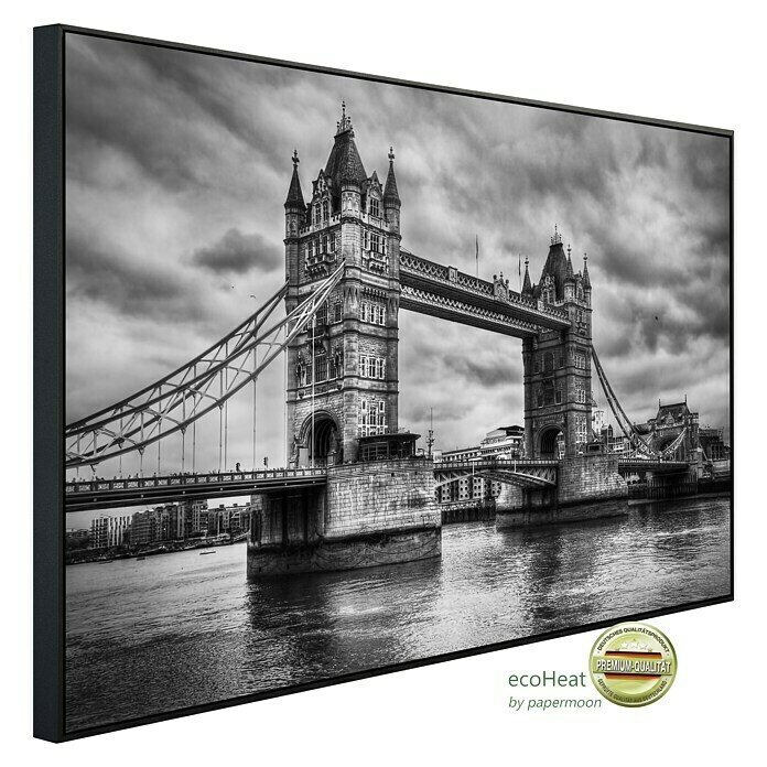 Papermoon Infrarot-Bildheizkörper Retro Tower Bridge (80 x 60 cm, 450 W) | BAUHAUS