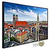 Papermoon Infrarot-Bildheizkörper Münchner Skyline (100 x 60 cm, 600 W) | BAUHAUS