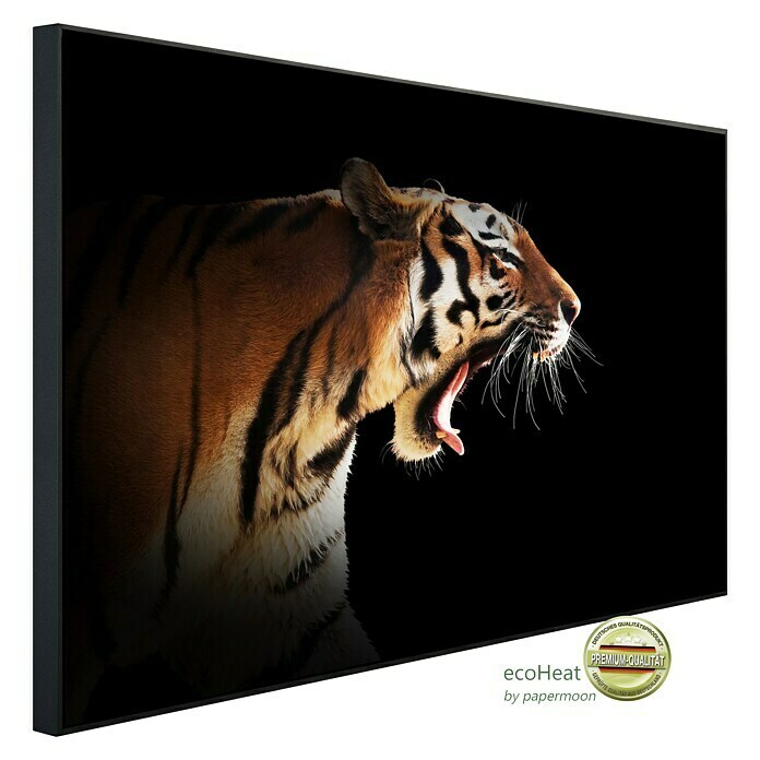 Papermoon Infrarot-Bildheizkörper Brüllender Tiger (80 x 60 cm, 450 W) | BAUHAUS