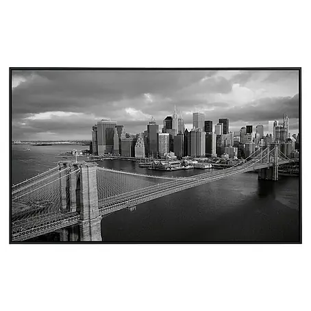 Papermoon  Infrarot-Bildheizkörper Brooklyn Bridge schwarz / weiss