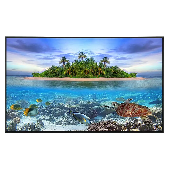 Papermoon Infrarot-Bildheizkörper Meereslebewesen Malediven - 60 cm x 500 mm, 350 W - Schönes HD-Display mit tropischer Insel, Fischen und einer Meeresschildkröte. Perfekt, um jedem Raum einen Hauch von Natur zu verleihen.