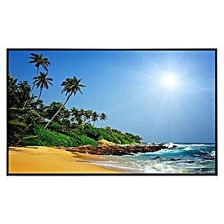 Papermoon Infrarot-Bildheizkörper Sri Lanka Tropischer Strand (80 x 60 cm, 450 W)