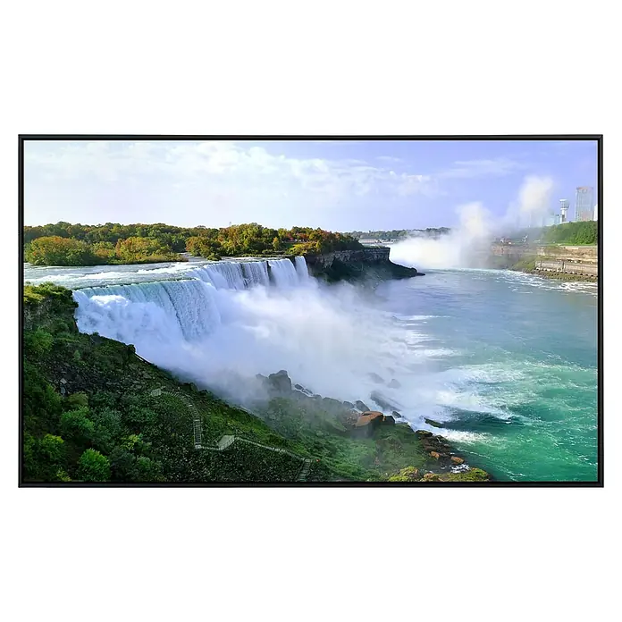 Papermoon Infrarot-Bildheizkörper Niagara Falls - 60 x 50 cm, 350 W - Atemberaubende Aufnahme der Niagarafälle, die die immense Kraft und natürliche Schönheit des Wahrzeichens zeigt.