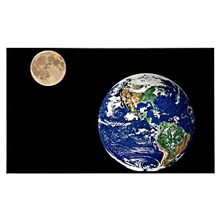 Papermoon Infrarot-Bildheizkörper Erde und Mond (100 x 60 cm, 600 W)