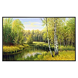 Papermoon Infrarot-Bildheizkörper Fluss im Herbsttag (120 x 60 cm, 750 W)