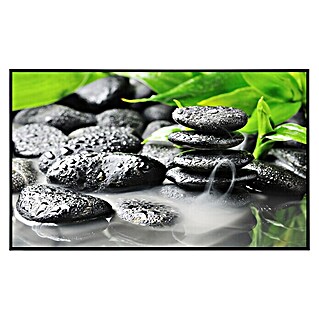 Papermoon Infrarot-Bildheizkörper Zen Basaltsteine (120 x 60 cm, 750 W)