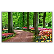 Papermoon Infrarot-Bildheizkörper Tulpen Frühlingslandschaft (80 x 60 cm, 450 W) | BAUHAUS
