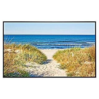Papermoon Infrarot-Bildheizkörper Zugang zum Strand (60 x 60 cm, 350 W)