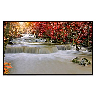 Papermoon Infrarot-Bildheizkörper Wasserfall im Regenwald (120 cm x 600 mm, 1 200 W)
