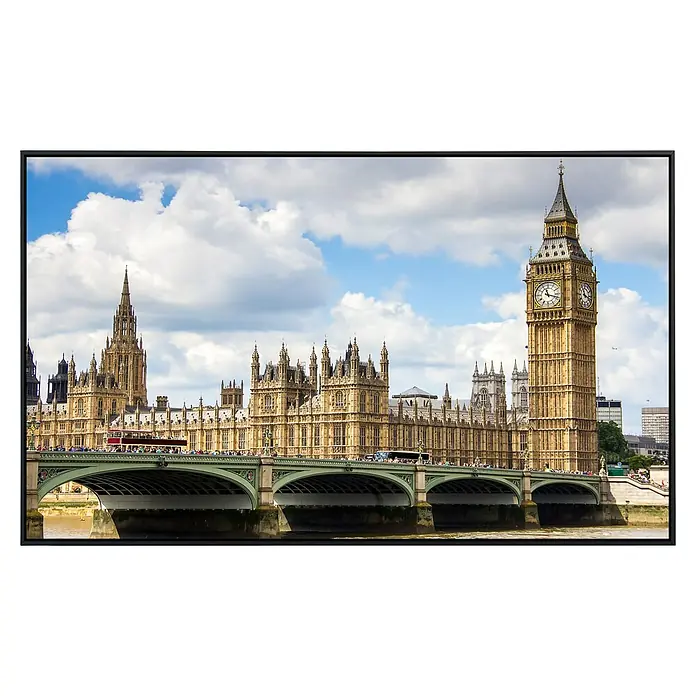 Papermoon Infrarot-Bildheizkörper Big Ben 2 - 120 x 60 cm, 1.200 W - Das atemberaubende Big Ben und das Palace of Westminster, eingefangen aus der besten Perspektive, zeigen Londons architektonische Pracht.