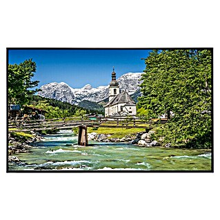 Papermoon Infrarot-Bildheizkörper Bayerische Alpen (80 x 60 cm, 450 W)