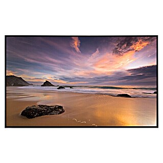 Papermoon Infrarot-Bildheizkörper Strand Sonnenuntergang (60 x 60 cm, 350 W)