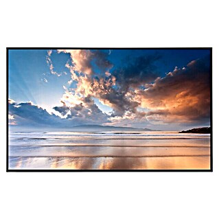 Papermoon Infrarot-Bildheizkörper Strand Morgen Sonnenaufgang (120 x 75 cm, 900 W)
