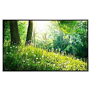 Papermoon Infrarot-Bildheizkörper Grünes Gras und Bäume (120 x 60 cm, 750 W)