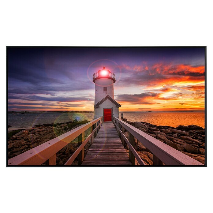 Papermoon Infrarot-Bildheizkörper Annisquam Lighhouse Sonnenuntergang (60 x 60 cm, 350 W) | BAUHAUS