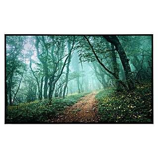 Papermoon Infrarot-Bildheizkörper Nebelwald im Nebel (60 x 60 cm, 350 W)