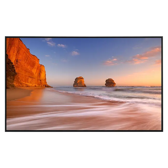 Papermoon Infrarot-Bildheizkörper 12 Apostel Great Ocean Beach - 60 x 50 cm, 350 W - Küstenlandschaft im Abendlicht, Wellen umspülen den Sand. Ein schöner Anblick.