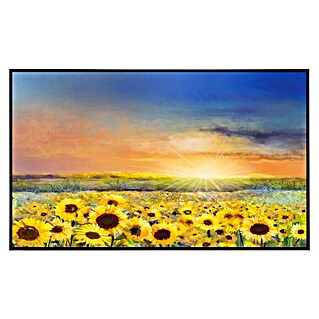 Papermoon Infrarot-Bildheizkörper Sonnenblumen malen (60 x 60 cm, 350 W)