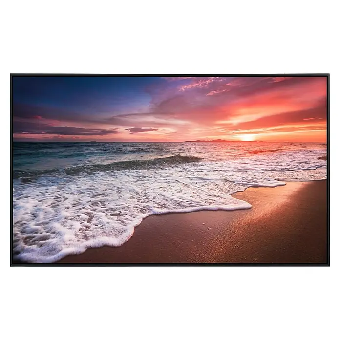 Papermoon Infrarot-Bildheizkörper Sonnenstrand Thailand - 100 x 60 cm, 800 W - Elegantes Fernsehgerät mit einem atemberaubenden Sonnenuntergang am Strand als Bildschirmschoner, der lebendige Farben und eine ruhige Atmosphäre bietet.