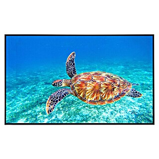 Papermoon Infrarot-Bildheizkörper Große grüne Meeresschildkröte (120 x 90 cm, 1.200 W)