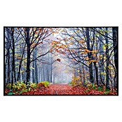 Papermoon Infrarot-Bildheizkörper Neblige Herbstwaldstraße (120 x 75 cm, 900 W) | BAUHAUS