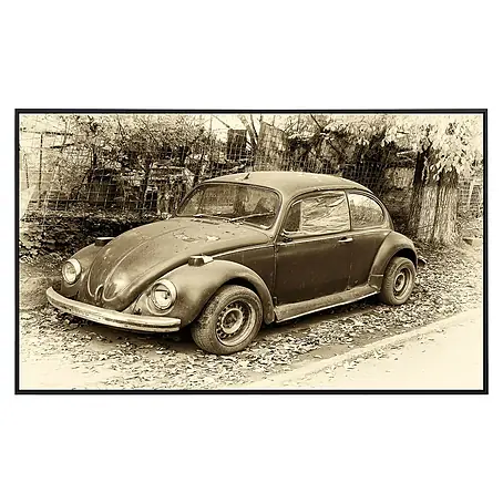 Papermoon  Infrarot-Bildheizkörper Käfer Retro Auto