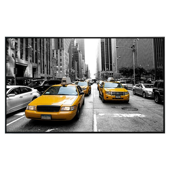 Papermoon Infrarot-Bildheizkörper New Yorker Taxis (120 x 90 cm, 1.200 W)