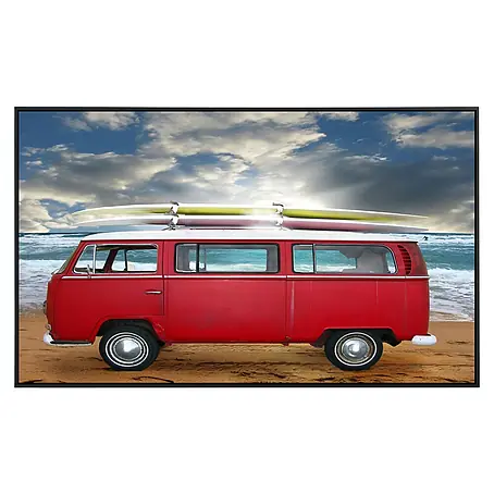 Papermoon  Infrarot-Bildheizkörper Red Beetle Bus