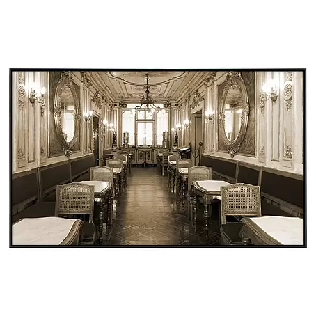 Papermoon  Infrarot-Bildheizkörper Vintage Café Interieur