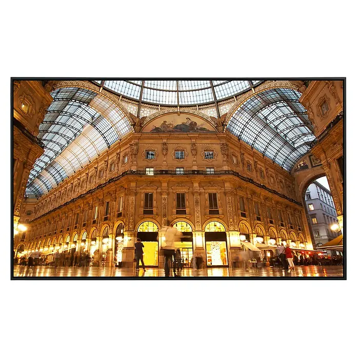 Papermoon Infrarot-Bildheizkörper Galerie Interieur Mailand - 90 x 50 cm, 450 W - Elegante Galleria Vittorio Emanuele II in Mailand mit ihrer prächtigen Architektur und dem Glasdach.
